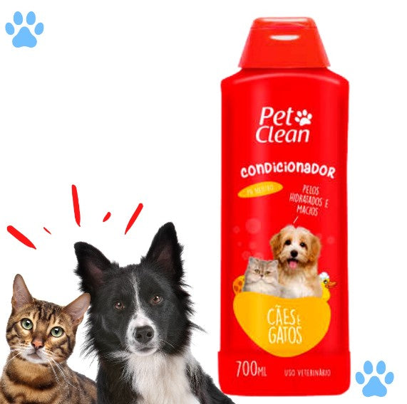 Shampoo e Condicionador para Cachorro e Gato Pet Clean - 700 ml