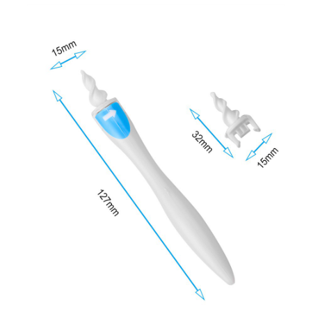 Removedor Limpeza Cera Do Ouvido Orelha Limpador Fácil Cotonete Com 16 Ponteiras