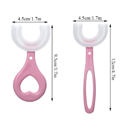 Escova De Dentes Em Forma De U De 360 graus Para Crianças De 2 A 12 Anos