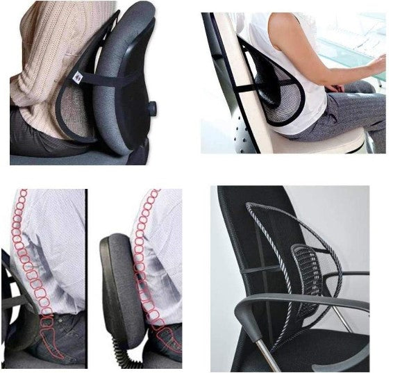 Suporte Apoio Lombar Encosto Ergonômico Cadeira Banco Carro Corretor Postural Ortopédico