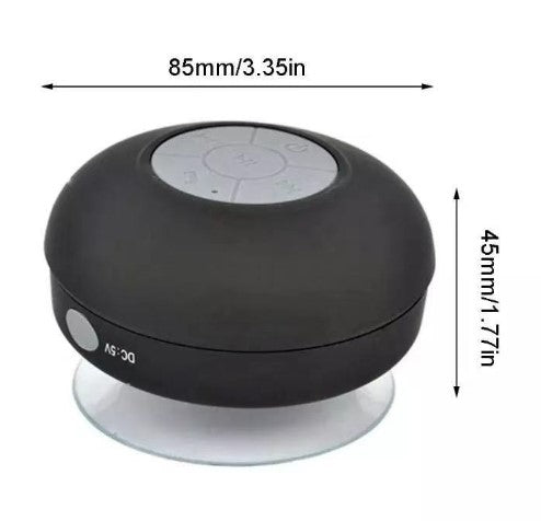 Mini Caixa Caixinha Som Prova Água Bluetooth Mp3 Usb Ventosa Speaker Chuveiro Banheiro