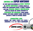 Controle USB Super Nintendo Snes Manete Joystick