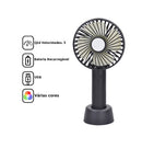 Mini Ventilador Portátil De Mão E Mesa