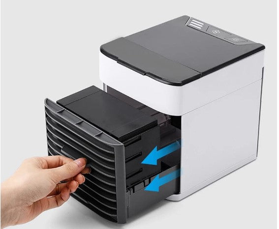 Mini Ar Condicionado Portátil Arctic Air Cooler Umidificador Climatizador Luz Led