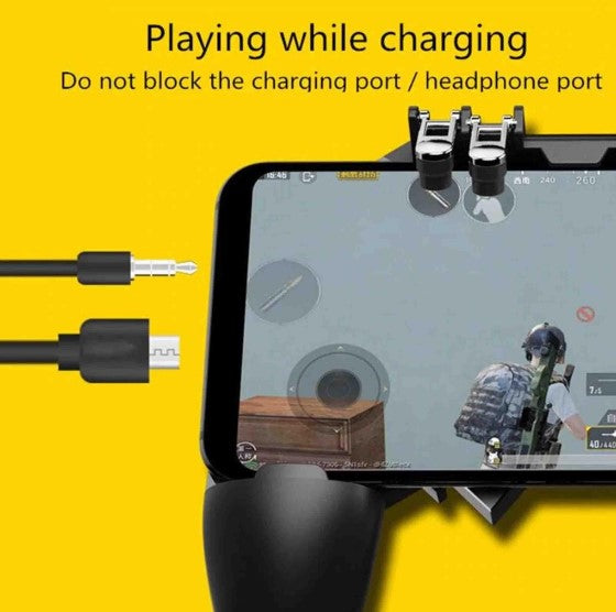 Controle Gamepad Para Celular AK66 Pubg Com Gatilhos IOS / Android Joystick