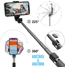 Bastão Pau Selfie Tripé Controle Bluetooth Retrátil Celular Suporte Portátil Universal Mesa Câmera Monopod 3 em 1 GoPro iPhone