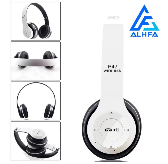 Fone P47 Headphone Sem Fio Estéreo Redução de Ruídos Bluetooth 5.0 Universal