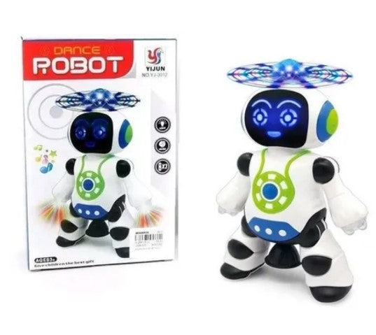 Brinquedos Robô Dançarino com Musica e Luz de Led