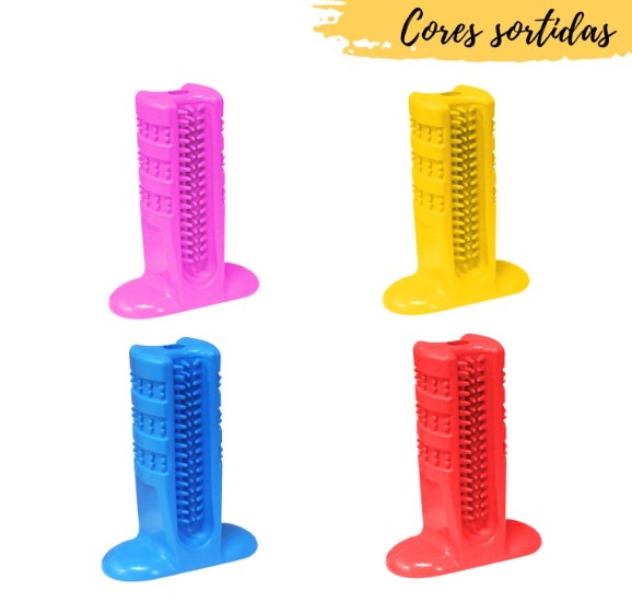 Mordedor escova dental para pet 6 cm