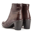 Bota Montaria Cano Curto Couro Comfort Brown 2803