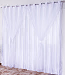 Cortina Para Sala Ou Quarto Charmousse Com Voil 3,00 Branca