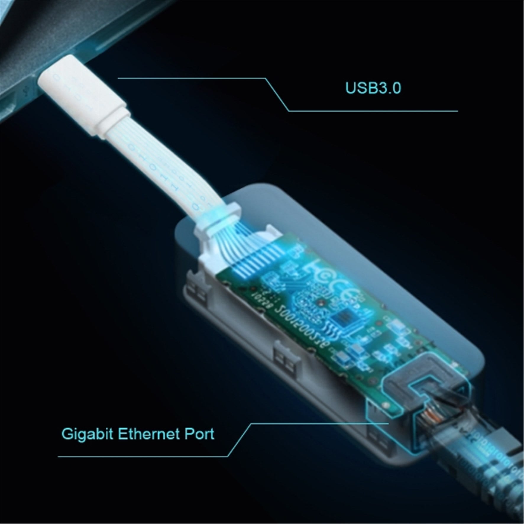 Adaptador de Rede TP-LINK  USB-C - UE300C
