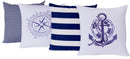 Kit Capas De Almofada Bussola Ancora 04 Peças