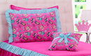 Kit Colcha Solteiro Barbie Rosa 03 Peças