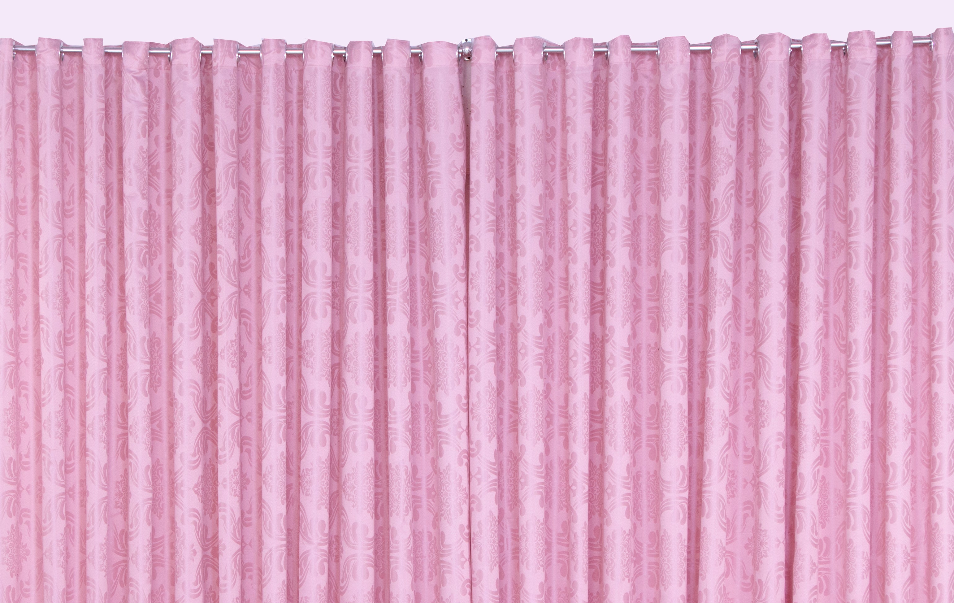 Cortina Para Sala Ou Quarto Jacquard Leve 2,00 Metros Rose