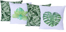Kit Capas De Almofadas 5182 Folhas Claras 04 Peças