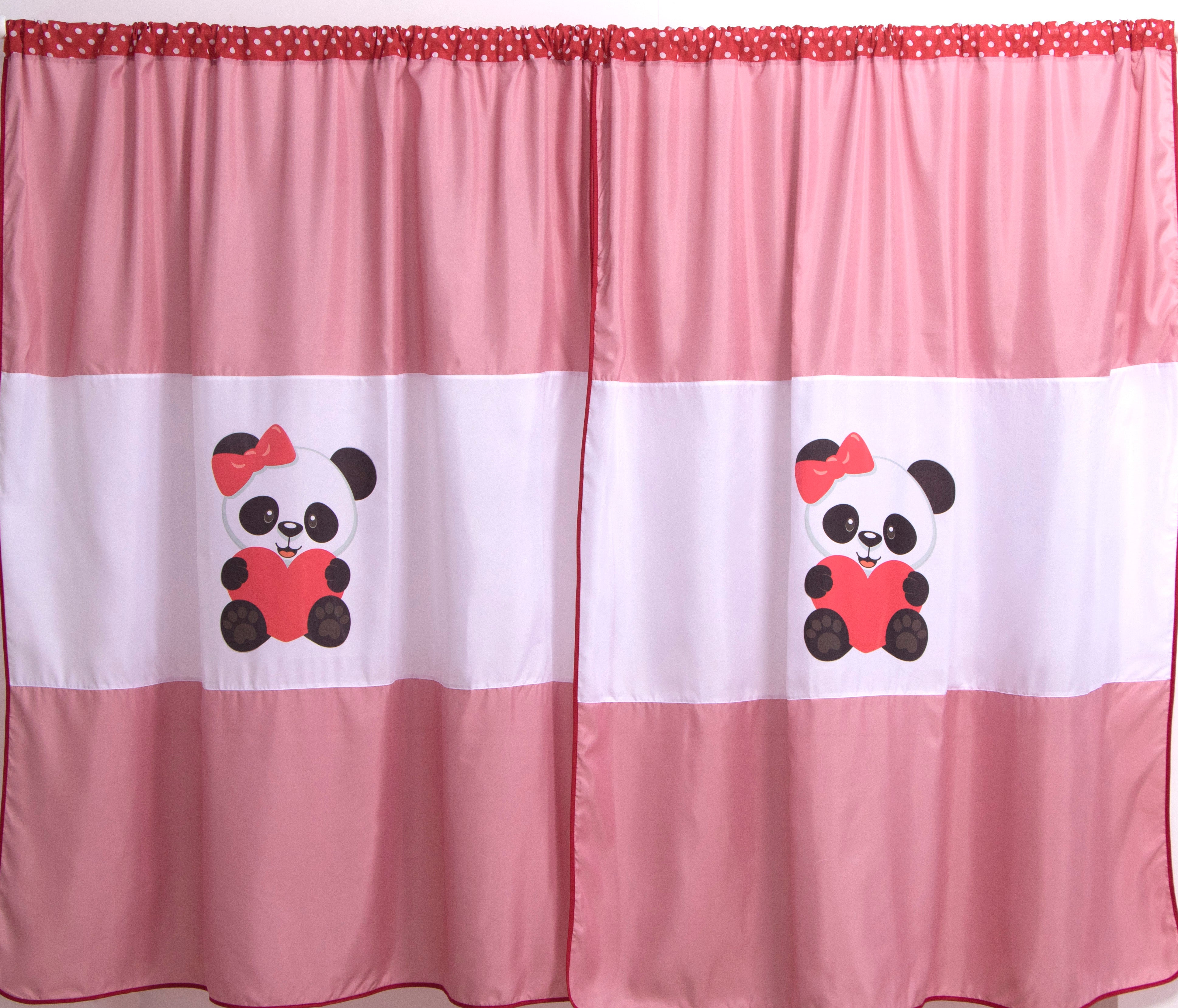 Cortina Infantil Panda 2,00m X 1,70m