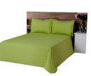 Cobre Leito Matelassado Classic Queen 03 Peças Verde