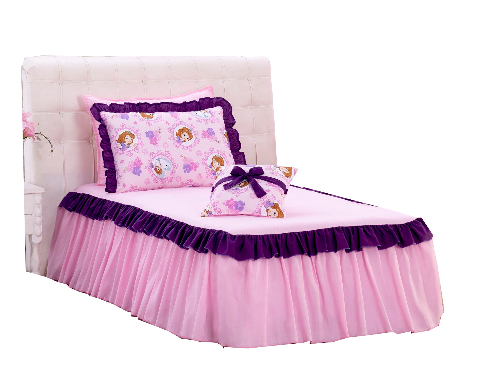 Colcha Solteiro Infantil Sofia 03 Peças