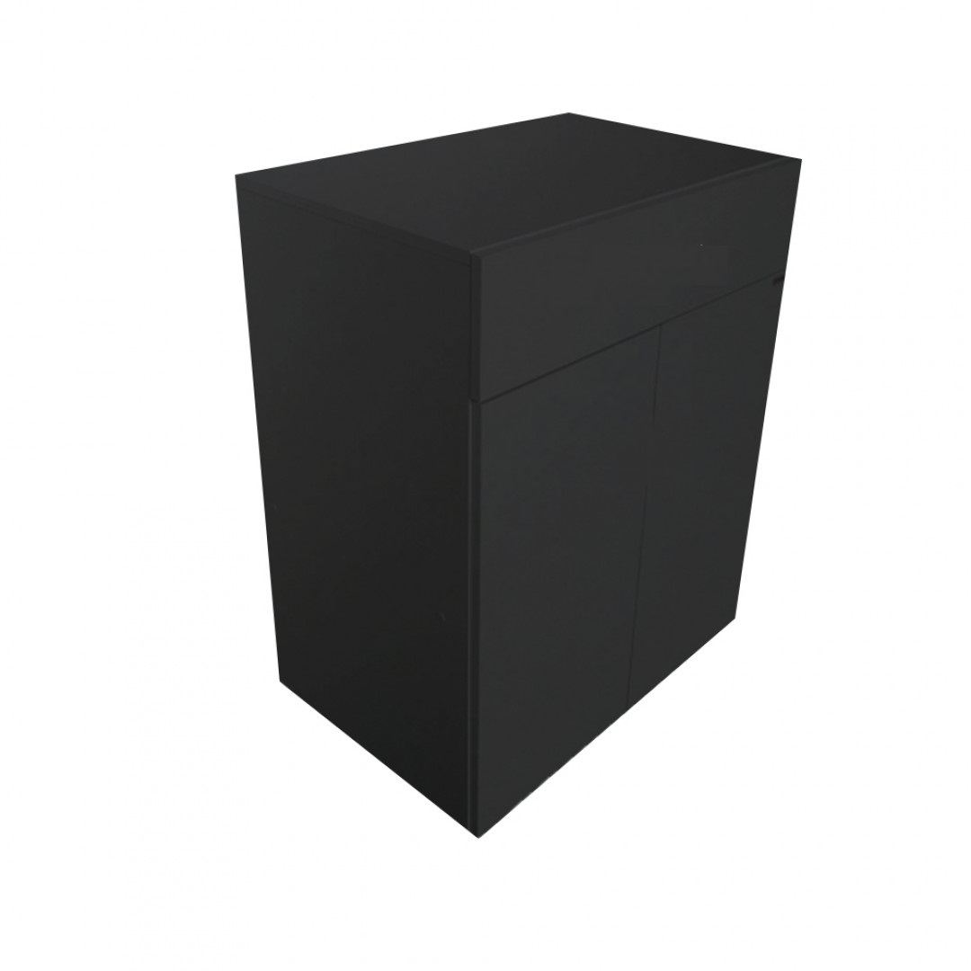 Balcão Multiuso Preto Em Mdf