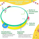 Kit 2 Pandeiros De Brinquedo Pandeirinho Plástico Colorido