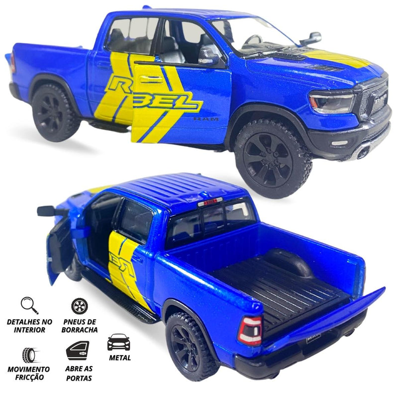 Miniatura Caminhonete Metal Kinsmart Dodge Ram Abre Porta