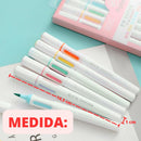 Kit Caneta Marca Texto Tom Pastel Marcador Escritório