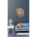 Mandala Homem De Ferro Branco Em Mdf