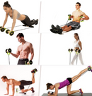 Roda para exercício abdominal elastico bolsa Revoflex Xtreme CBR03075