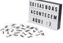 Luminária Cinema Light Box Led A5 96 Letras Números Ícones