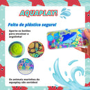 Kit 2 Aquaplay Jogo De Argolas Game Retro Animais Marinhos