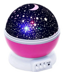 Luminária Projetor Estrela 360º Galaxy Star Master Rosa