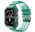 Pulseira transparente esportiva + estojo para Apple Watch