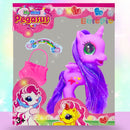 Unicórnio De Brinquedo Vinil + Acessórios Infantil Ponei