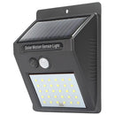 Luminária De Parede 20 Leds Energia Solar Com Sensor De Movimento e Presença Balizador À Prova D' Água