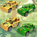 4 Carrinhos Jeep Camuflados A Fricçao Barato Carro Brinquedo