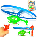 Helicóptero De Brinquedo A Corda Voa De Verdadec/ Lançador