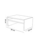 Suporte Duplo Para Monitor Preto Em Mdf