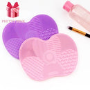 Tapete Para Limpeza De Pincéis Silicone / Pad de limpeza da escova para cuidar e limpar pincéis
