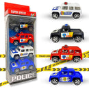 4 Carrinhos Da Policia A Fricçao Barato Carro Brinquedo