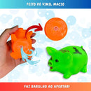 Vinil Porquinhos Kit 4 Brinquedos De Bebê Para Banho