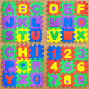 Tapete Didático Eva Infantil Letras Números Tatame Alfabeto