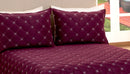 Kit Colcha Cobre Leito Luan Queen 03 Peças Marsala