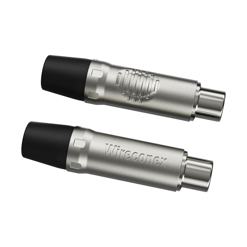 Plug Rca Fêmea Nickel Plt Wc 1222 Fl Bk Ni Wireconex 10 Unidades - Pç / 10