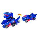 Carrinho Transformers Dinossauro Tiranossauro Bate e Volta com Sons Luz