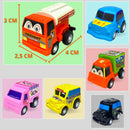Carrinho De Brinquedo Fricção Kit Com 6 Carros + Bolsinha