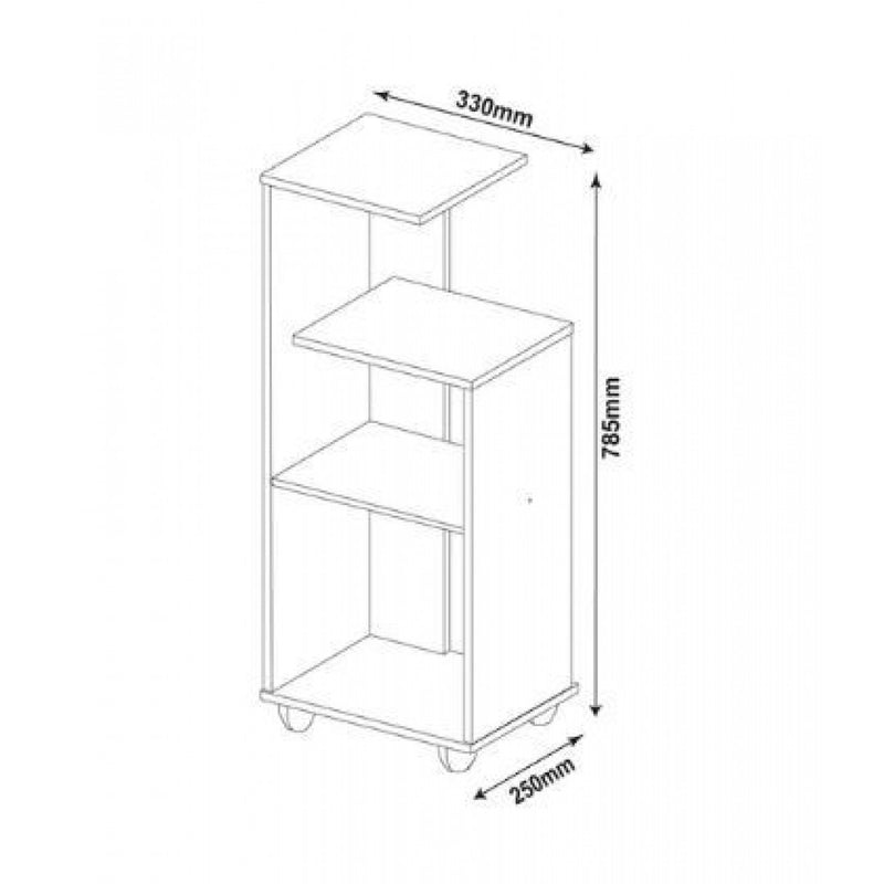 Mesa Lateral Para Telefone Em Mdf Branco