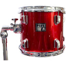Bateria Acústica 2t Cromada Vermelho Com Banco Ny-f1rst