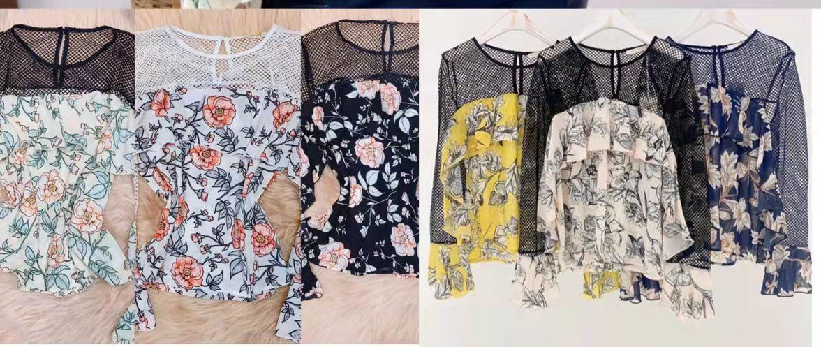 Blusa Chiffon Detalhe Na Manga
