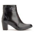 Bota Montaria Cano Curto Couro Comfort Black 2800